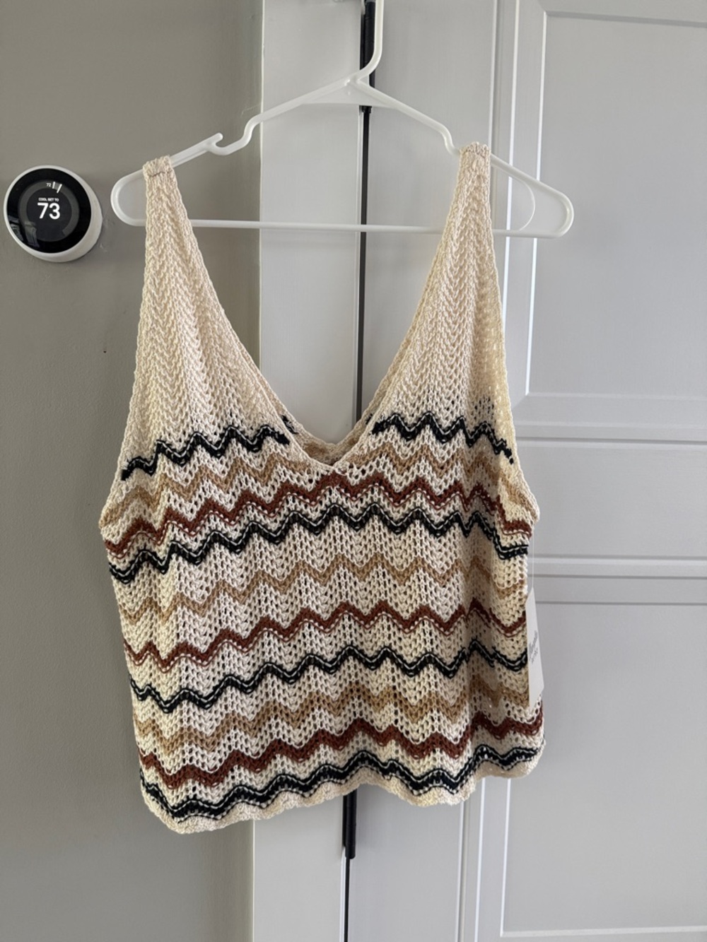 Wrangler Retro Cream Knit Tank size L